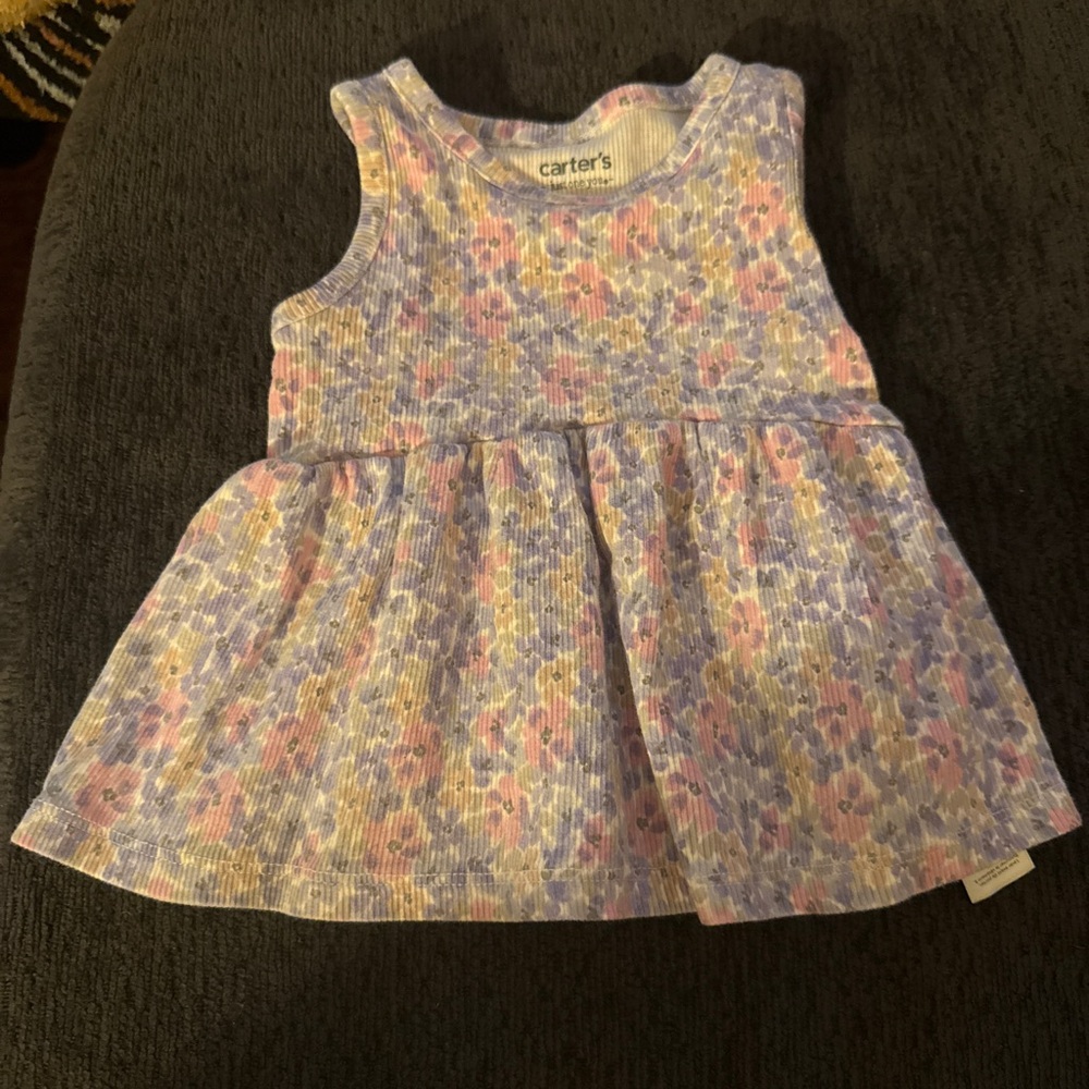 Carter's Pastel Floral Sleeveless Dress